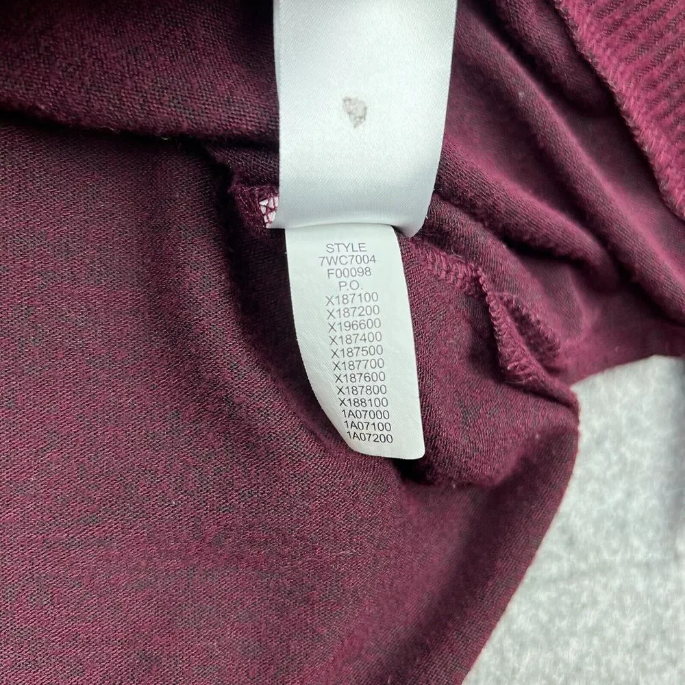 Lucky Brand Sweater Womens 2X XXL Purple Red Wine Long Sleeve‎ V Neck Pullover